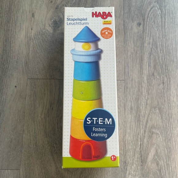 HABA Lighthouse Stacking Game - Picture 4 of 5